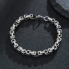 BRACE3 Seamless Silver Metallic Loop Bracelet