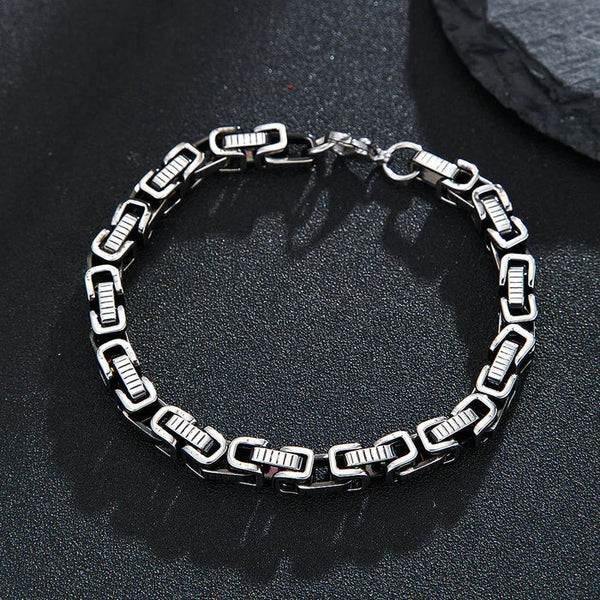 BRACE3 Seamless Silver Metallic Loop Bracelet